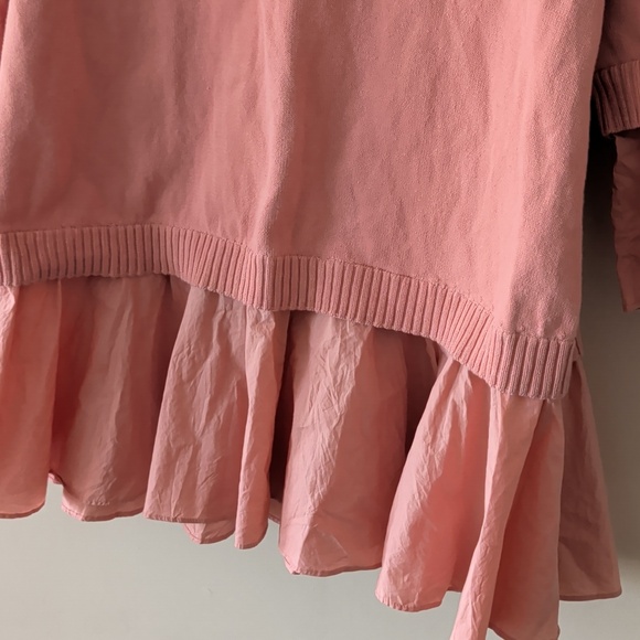 COS Pink Ruffle Hem Pullover Top - Picture 4 of 10
